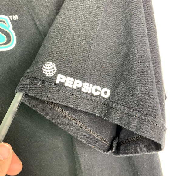 Florida Marlins Miami FL MLB Baseball Pepsi 100% Cotton Black T-shirt Size Large - Picture 5 of 5